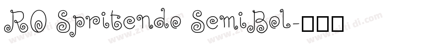 RO Spritendo SemiBol字体转换